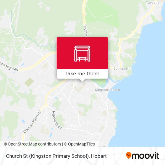 Mapa Church St (Kingston Primary School)