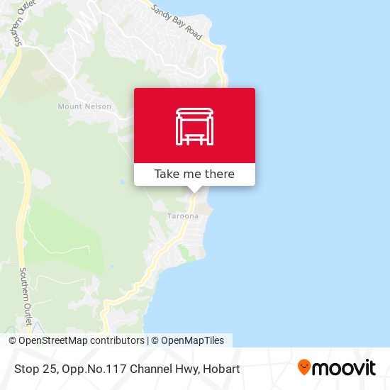 Stop 25, Opp.No.117 Channel Hwy map