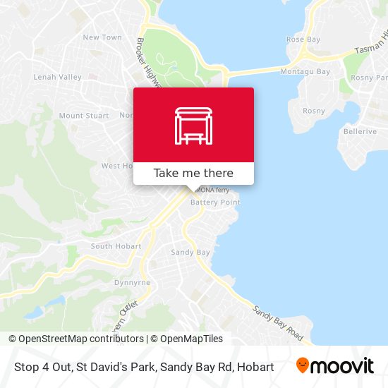 Stop 4 Out, St David's Park, Sandy Bay Rd map