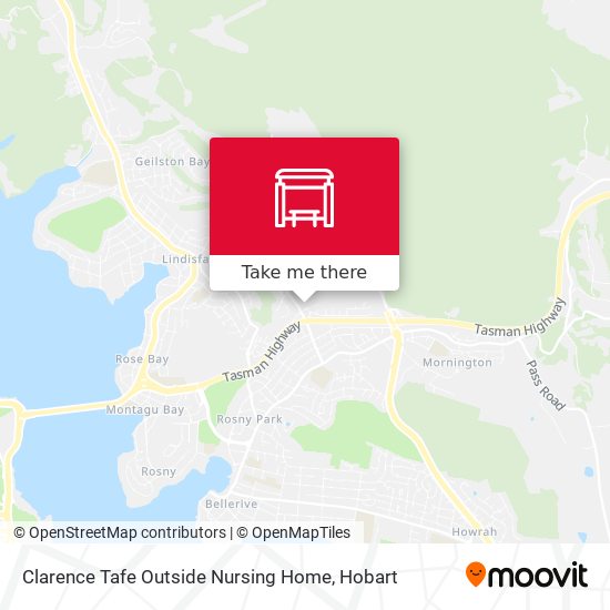 Clarence Tafe Outside Nursing Home map