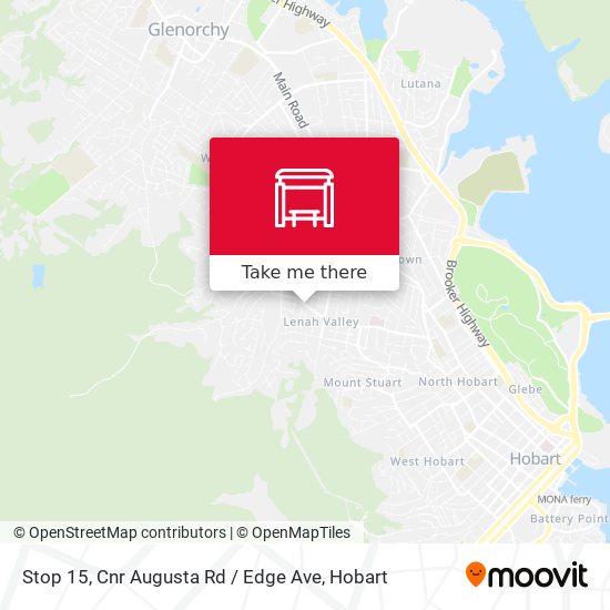 Mapa Stop 15, Cnr Augusta Rd / Edge Ave