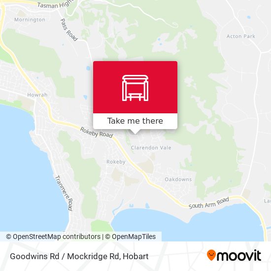 Mapa Goodwins Rd / Mockridge Rd