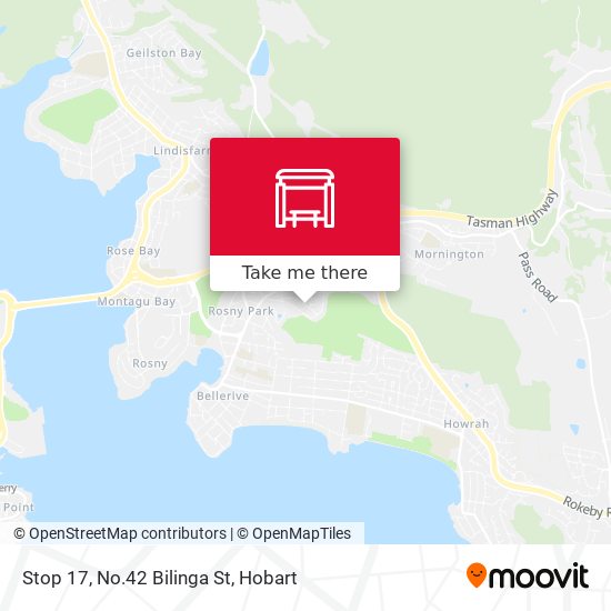 Stop 17, No.42 Bilinga St map