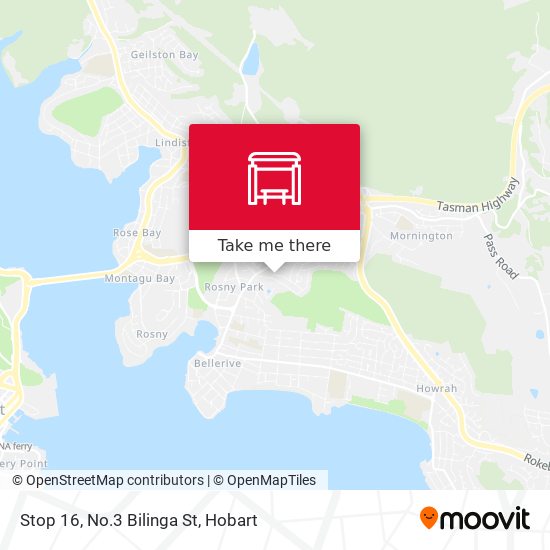 Stop 16, No.3 Bilinga St map