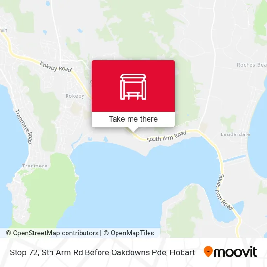 Mapa Stop 72, Sth Arm Rd Before Oakdowns Pde