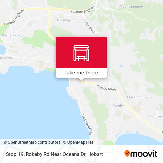 Mapa Stop 19, Rokeby Rd Near Oceana Dr