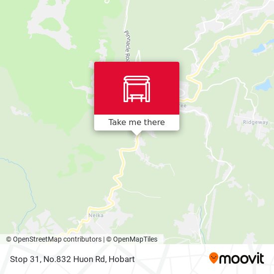 Stop 31, No.832 Huon Rd map