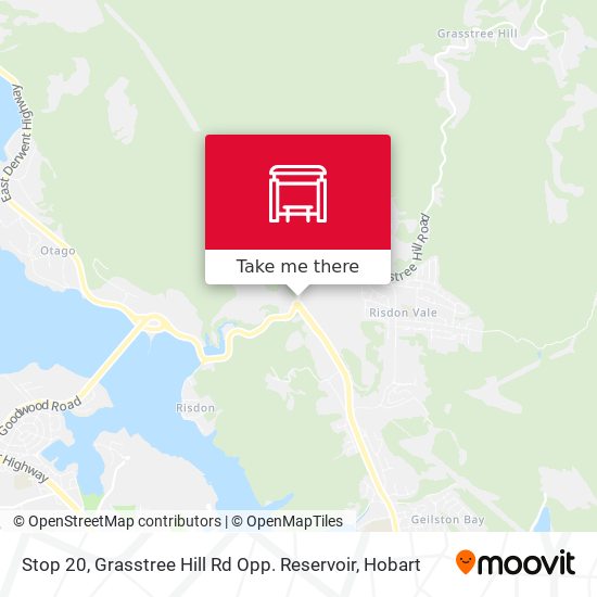 Mapa Stop 20, Grasstree Hill Rd Opp. Reservoir