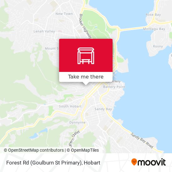 Forest Rd (Goulburn St Primary) map