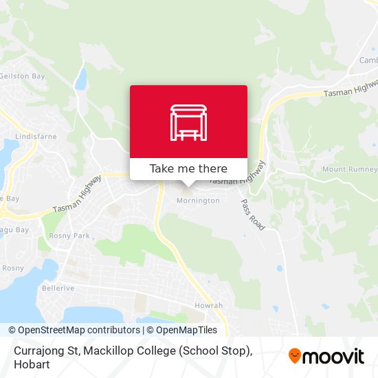 Mapa Currajong St, Mackillop College (School Stop)
