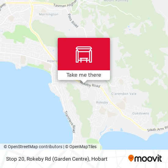 Mapa Stop 20, Rokeby Rd (Garden Centre)