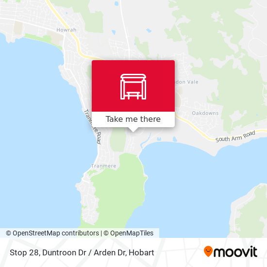 Mapa Stop 28, Duntroon Dr / Arden Dr