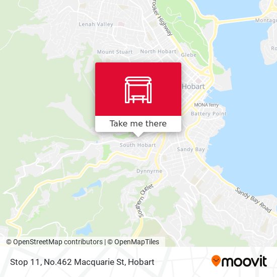 Mapa Stop 11, No.462 Macquarie St