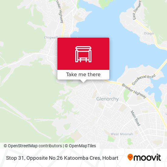 Stop 31, Opposite No.26 Katoomba Cres map