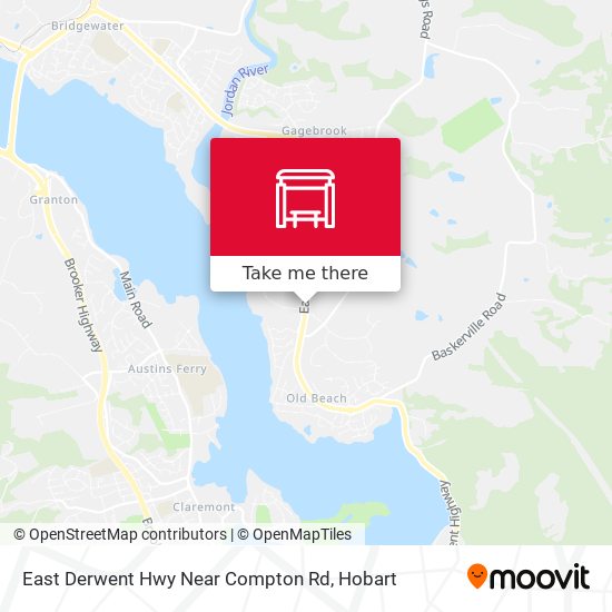 East Derwent Hwy Near Compton Rd map