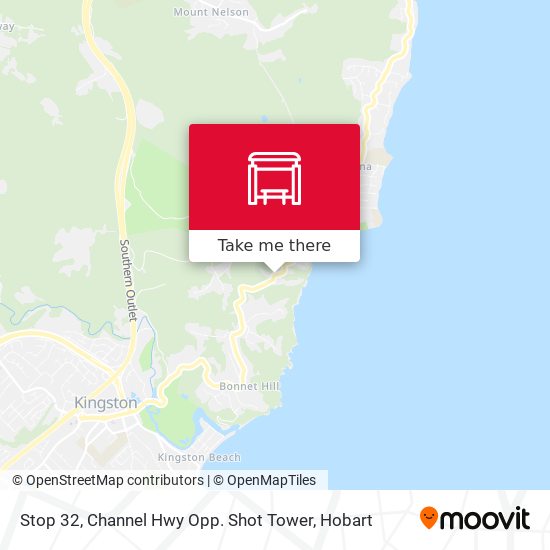 Mapa Stop 32, Channel Hwy Opp. Shot Tower