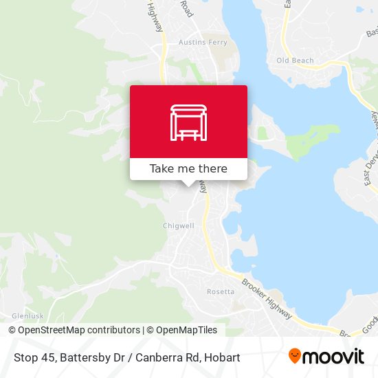 Mapa Stop 45, Battersby Dr / Canberra Rd