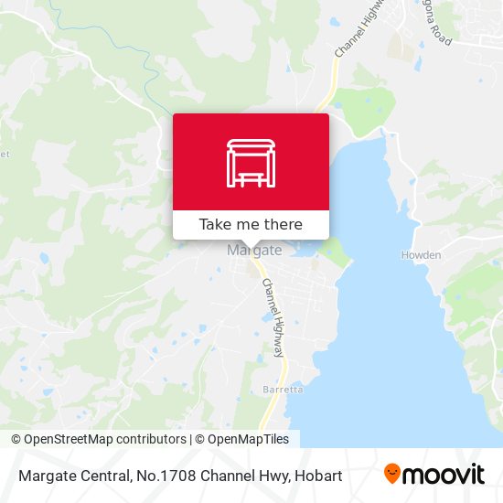 Margate Central, No.1708 Channel Hwy map