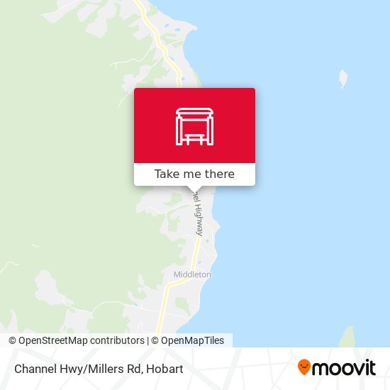 Mapa Channel Hwy/Millers Rd