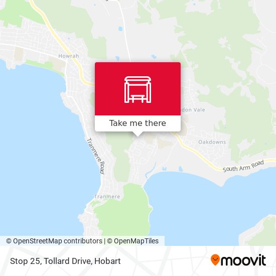 Mapa Stop 25, Tollard Drive