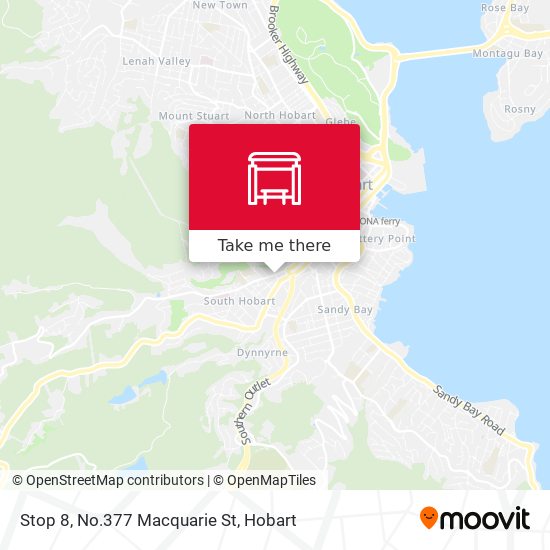 Mapa Stop 8, No.377 Macquarie St