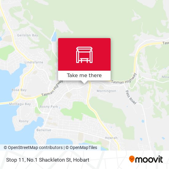 Stop 11, No.1 Shackleton St map