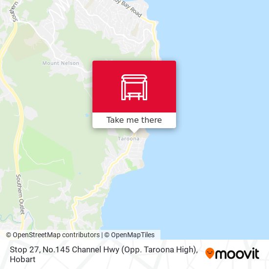 Stop 27, No.145 Channel Hwy (Opp. Taroona High) map