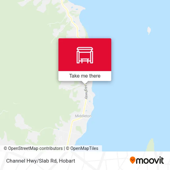 Channel Hwy/Slab Rd map