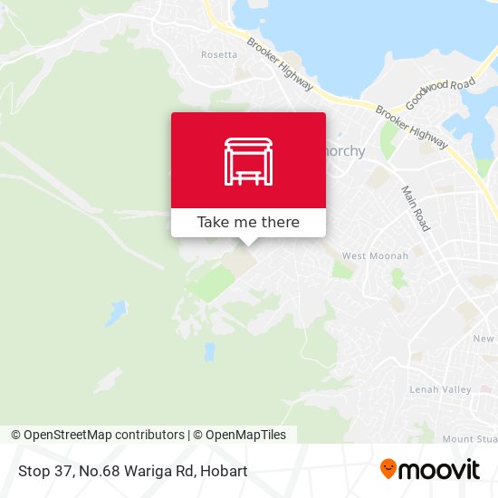 Stop 37, No.68 Wariga Rd map