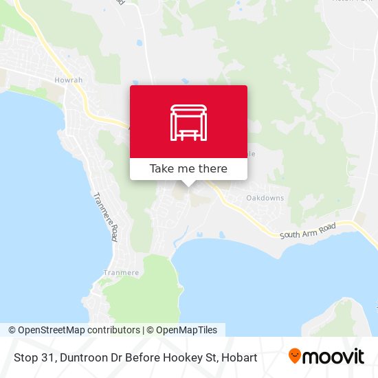 Mapa Stop 31, Duntroon Dr Before Hookey St