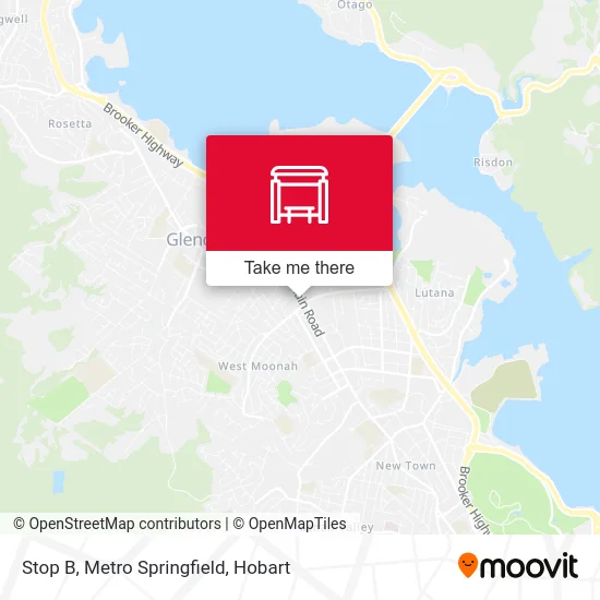 Mapa Stop B, Metro Springfield