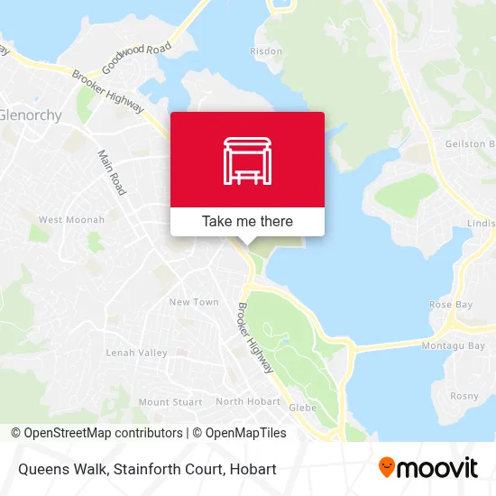 Mapa Queens Walk, Stainforth Court