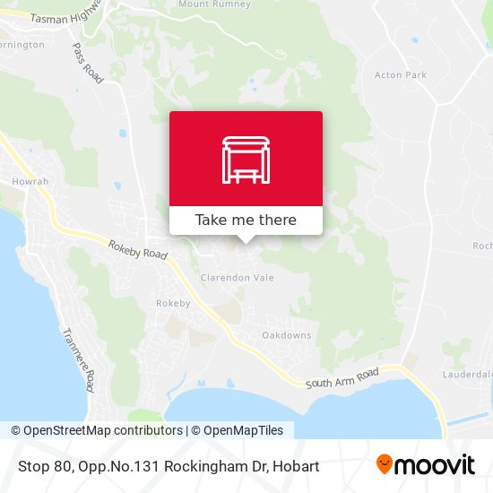 Mapa Stop 80, Opp.No.131 Rockingham Dr