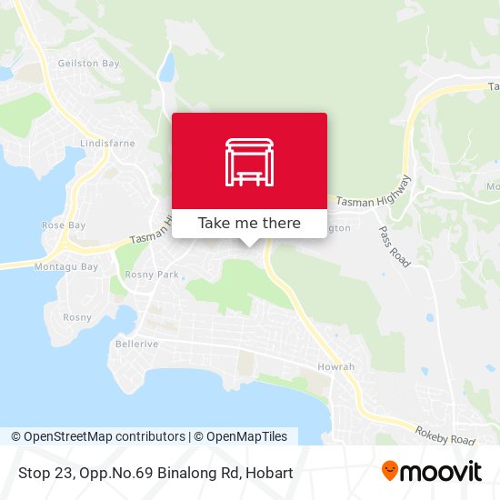 Stop 23, Opp.No.69 Binalong Rd map