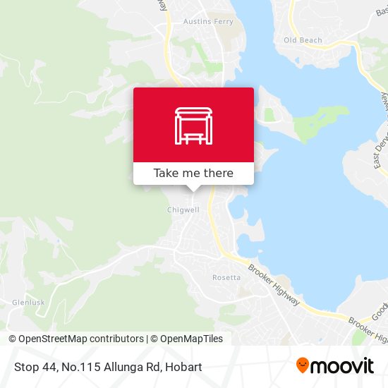 Stop 44, No.115 Allunga Rd map