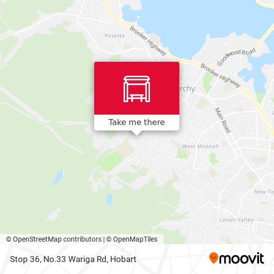 Stop 36, No.33 Wariga Rd map