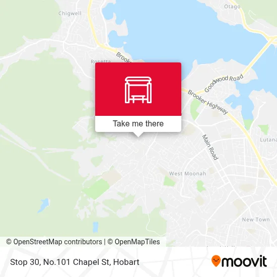 Mapa Stop 30, No.101 Chapel St