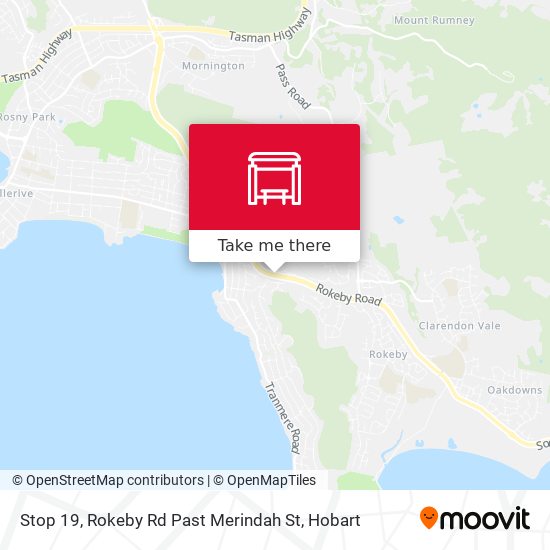 Stop 19, Rokeby Rd Past Merindah St map