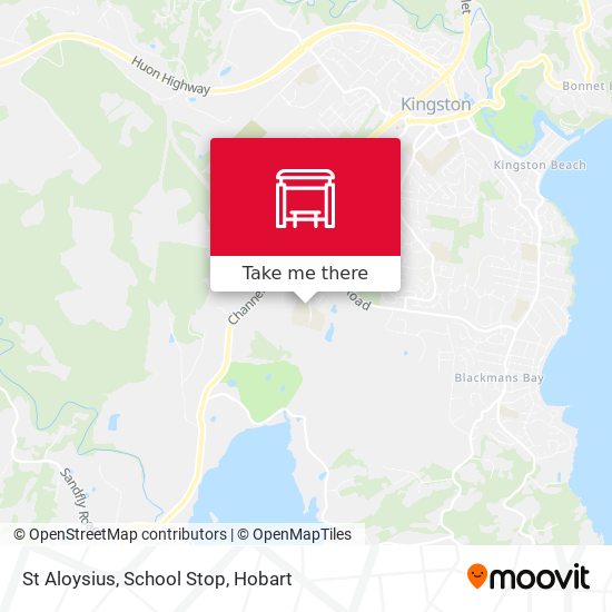 St Aloysius, School Stop map