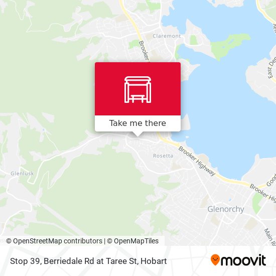 Stop 39, Berriedale Rd at Taree St map