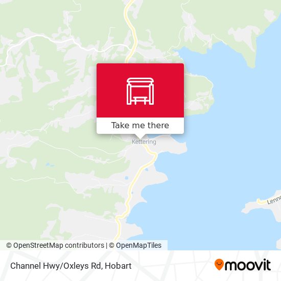 Channel Hwy/Oxleys Rd map