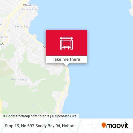 Mapa Stop 19, No.697 Sandy Bay Rd