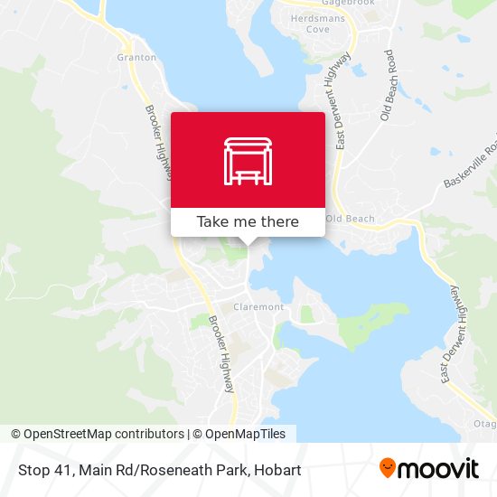 Mapa Stop 41, Main Rd / Roseneath Park