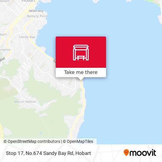 Mapa Stop 17, No.674 Sandy Bay Rd