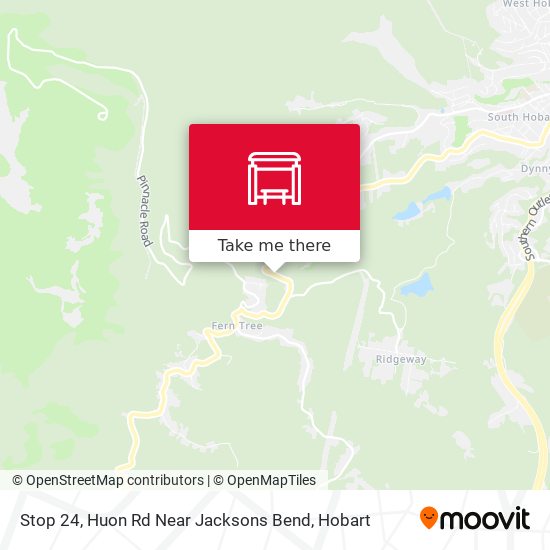 Stop 24, Huon Rd Near Jacksons Bend map