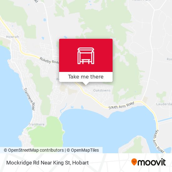 Mapa Mockridge Rd Near King St