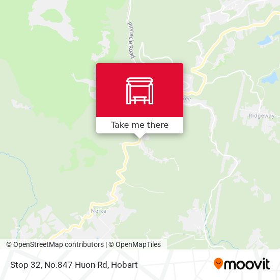 Stop 32, No.847 Huon Rd map