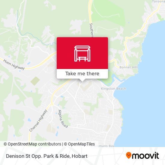 Denison St Opp. Park & Ride map