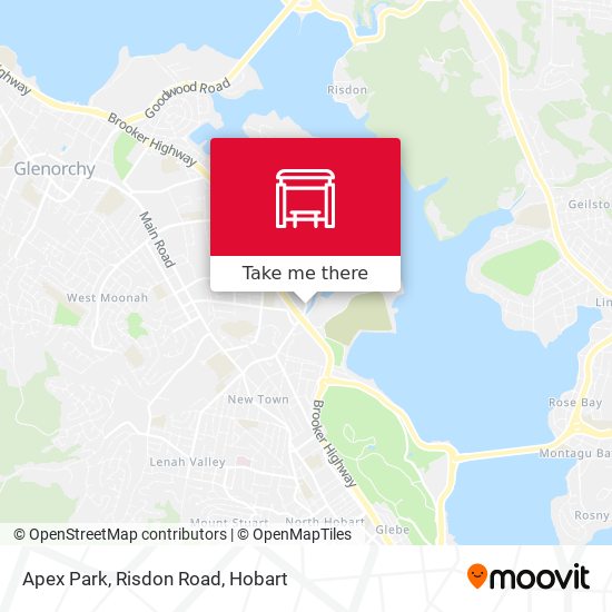 Apex Park, Risdon Road map
