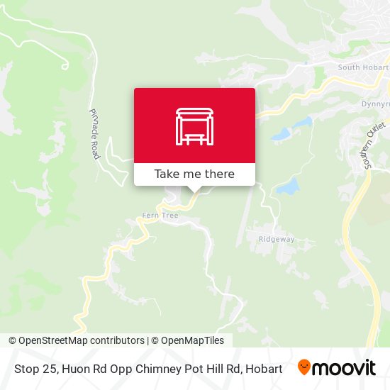 Stop 25, Huon Rd Opp Chimney Pot Hill Rd map